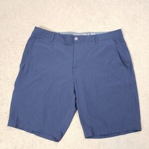 7 Diamonds Velocity Performance Shorts Mens 38 Navy Blue Golf Stretch Quick Dry